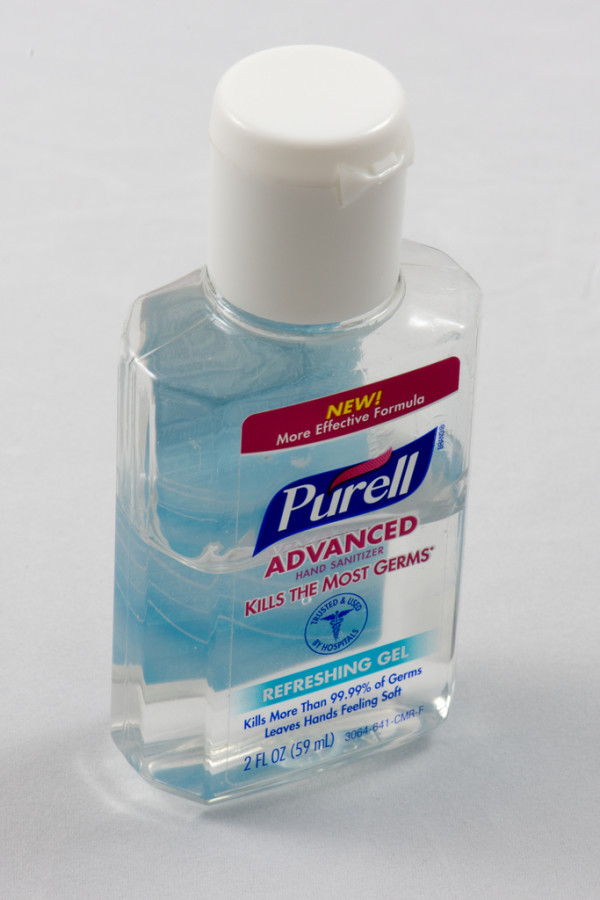 A typical household hand sanitizer