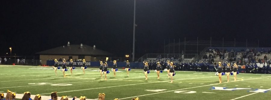 Varsity Dance Team performing during homecoming