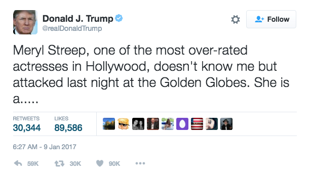 Meryl Streep’s Controversial Speech at the 74th Golden Globe Awards